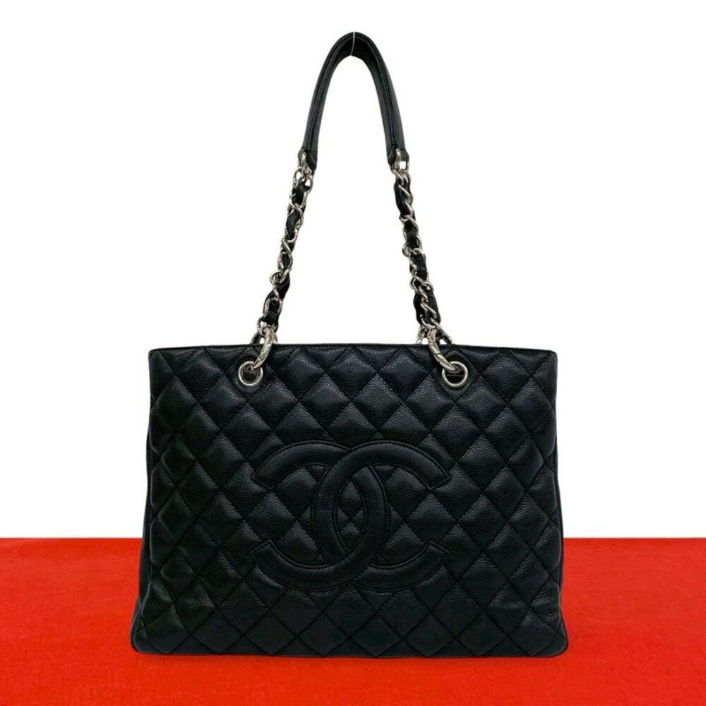 Chanel GST Caviar Leather Tote Bag
